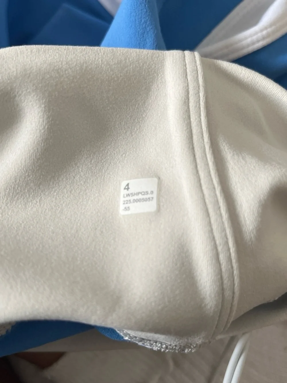 lululemon Sky Blue Super High-Rise Leggings with white Side Stripe size 4